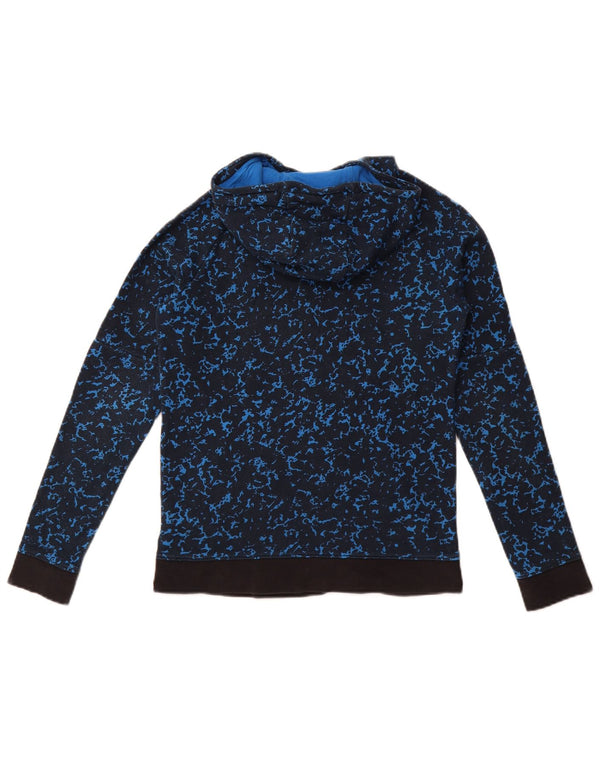 Nike Boys Inter Milan Hoodie Jumper 12-13 Years Large Navy Blue Spotted