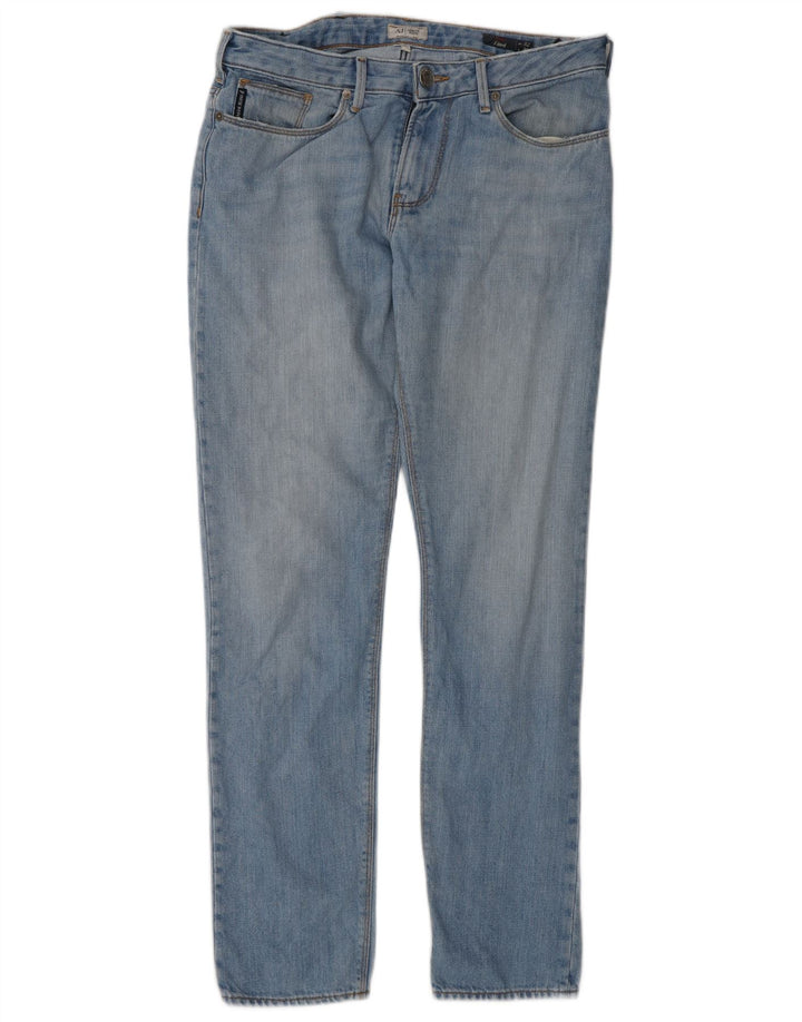 Armani Mens Slim Jeans W32 L30 Blue Cotton