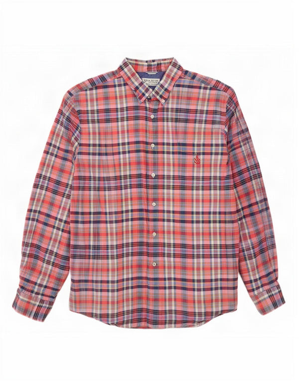Nautica Mens Heritage Flannel Shirt 2XL Multicoloured Check Cotton