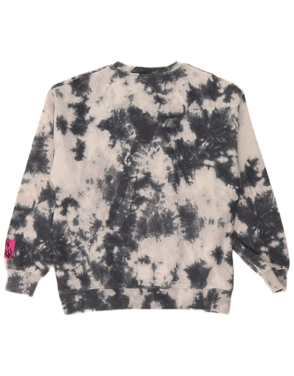 Zara Girls Graphic Sweatshirt Jumper 13-14 Years Grey Tie Dye