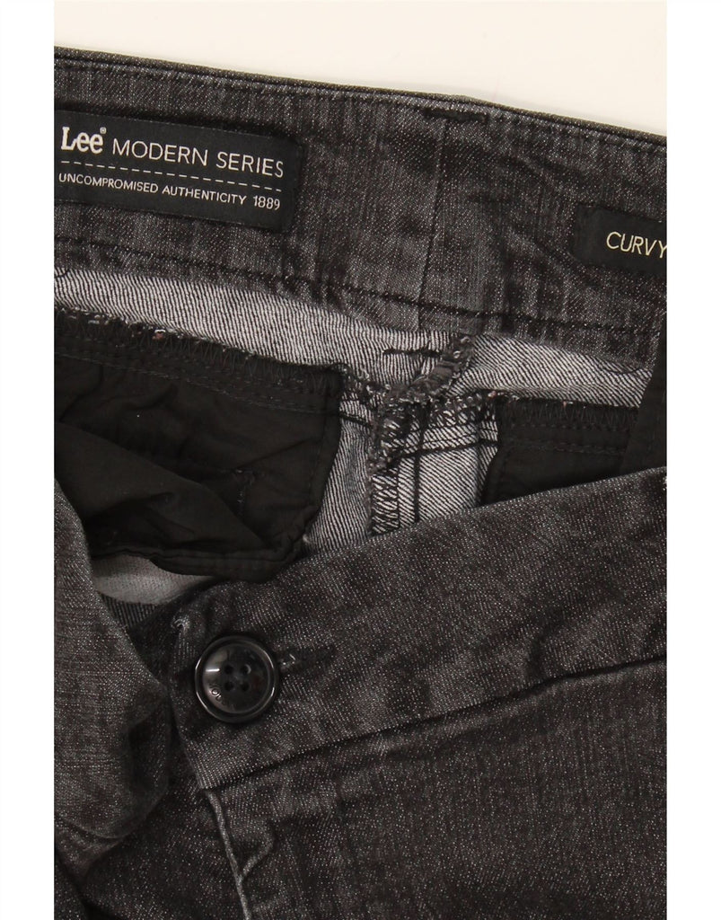 LEE Womens Curvy Fit Straight Casual Trousers W34 L32 Grey Vintage Lee and Second-Hand Lee from Messina Hembry 