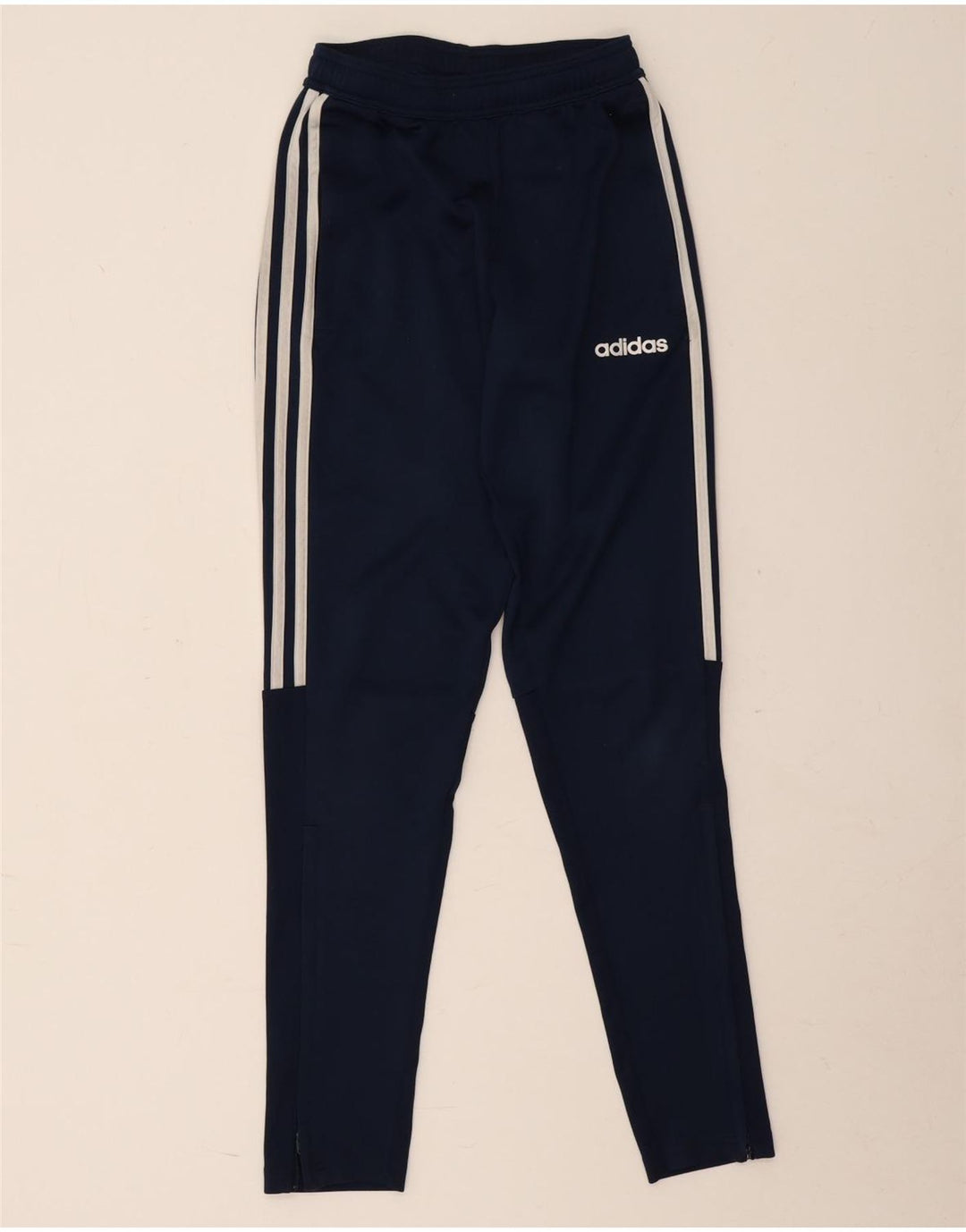 Adidas Womens Tracksuit Trousers UK 4 XS  Navy Blue Polyester