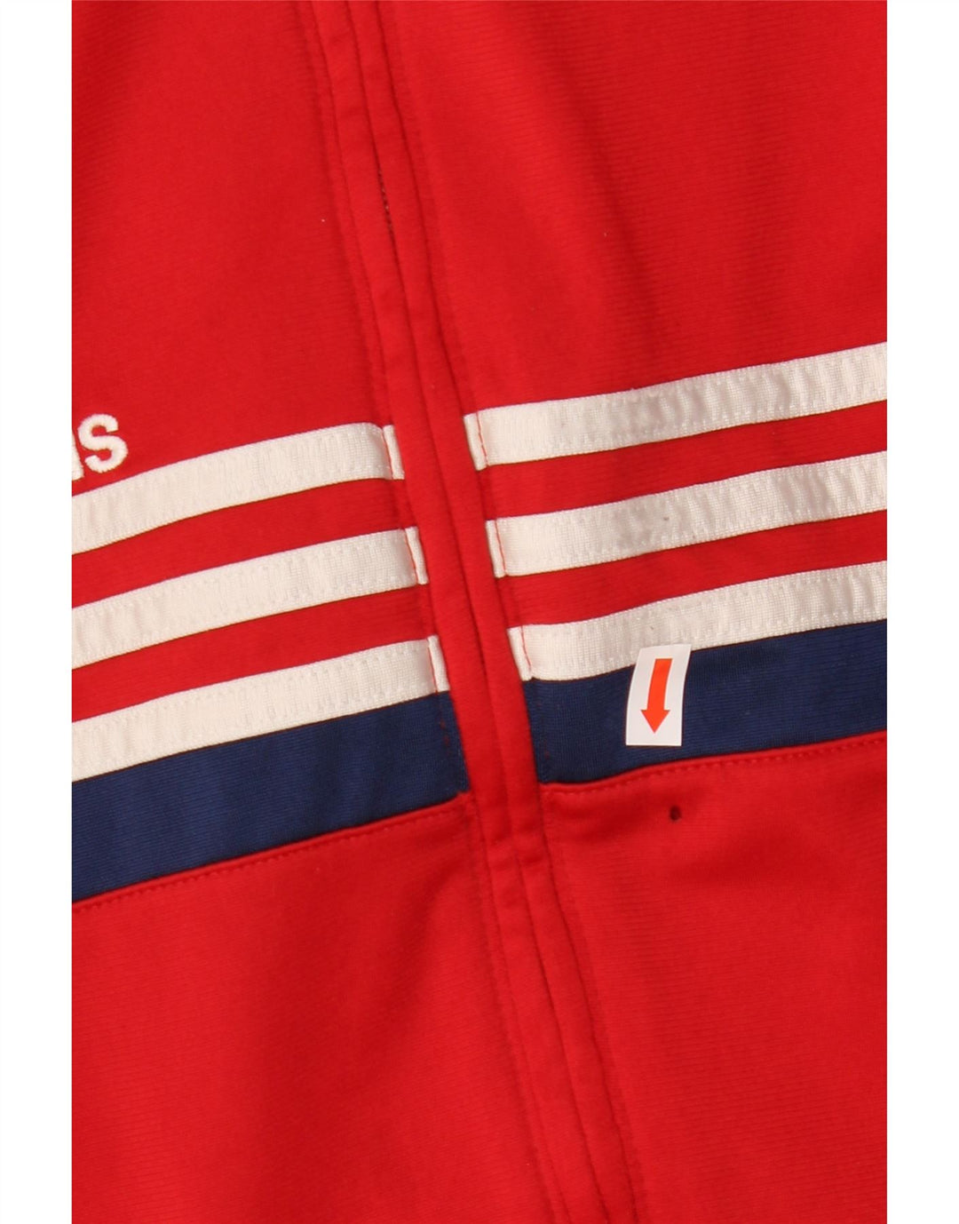Adidas Boys Graphic Tracksuit Top Jacket 13-14 Years Red Polyester