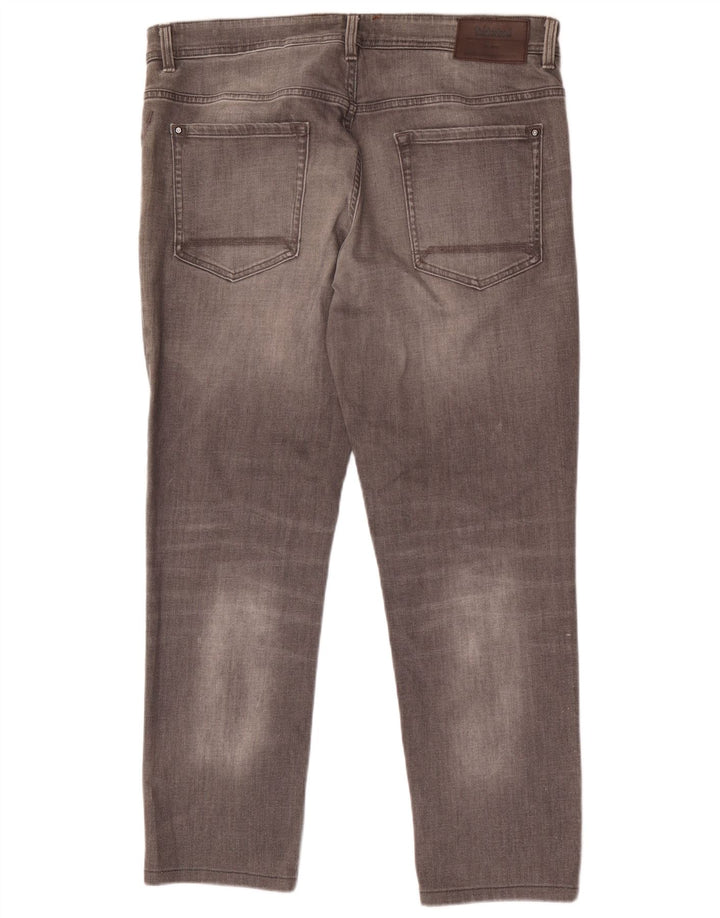 Timberland Mens Tapered Jeans W38 L30 Grey Cotton