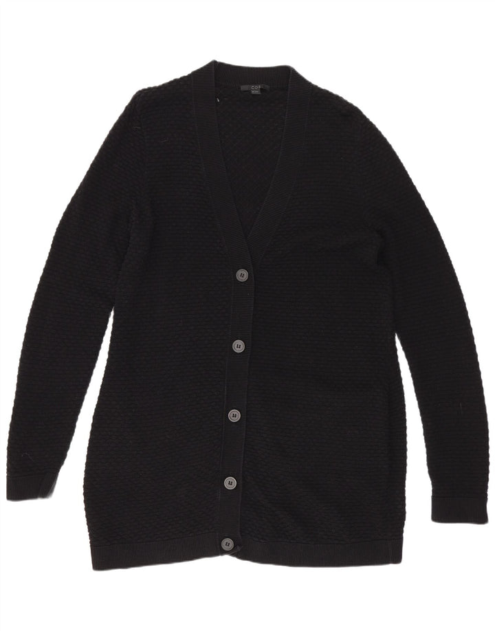 Cos Womens Longline Cardigan Sweater UK 10 Small Black