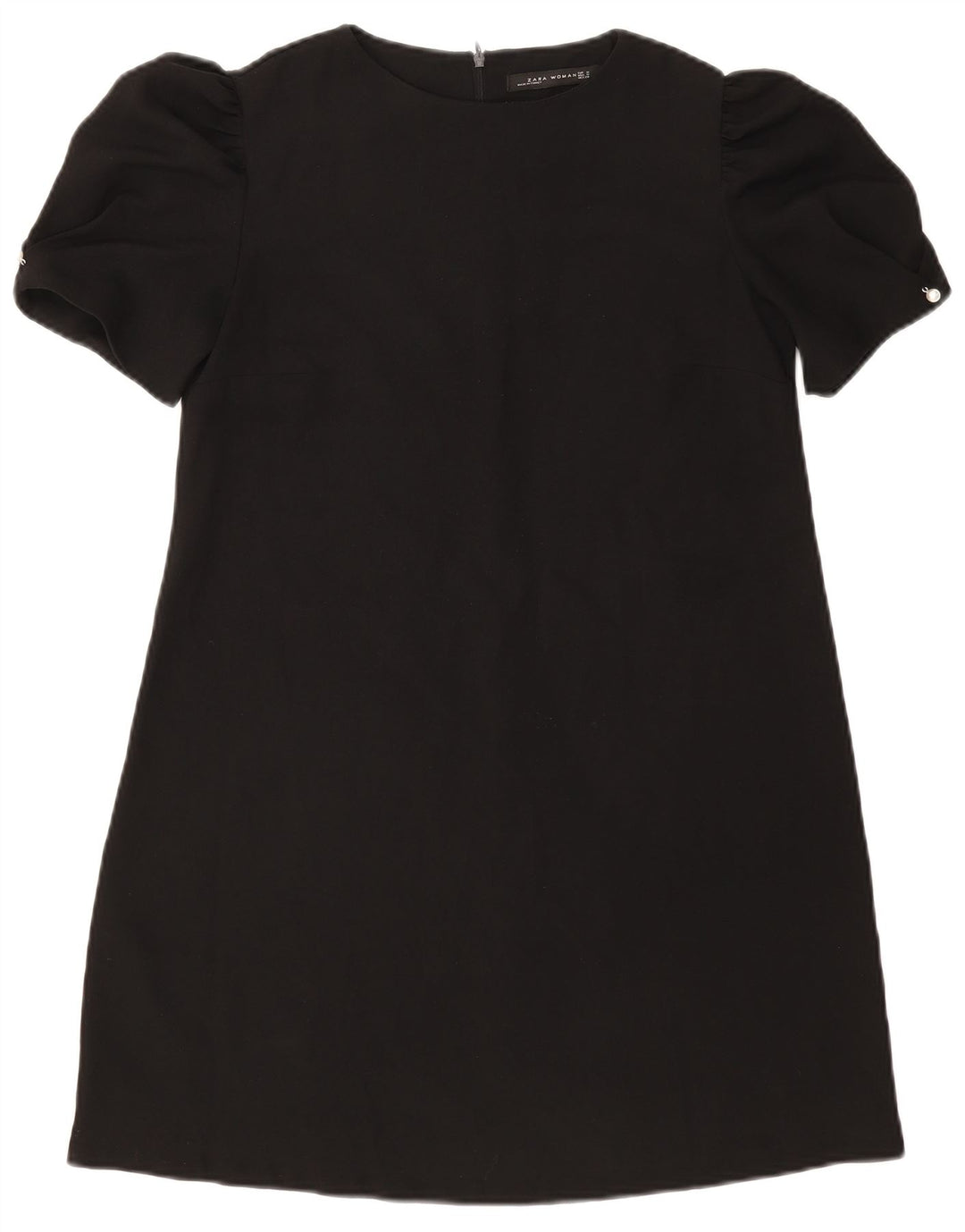Zara Womens A-Line Dress UK 12 Medium Black Polyester