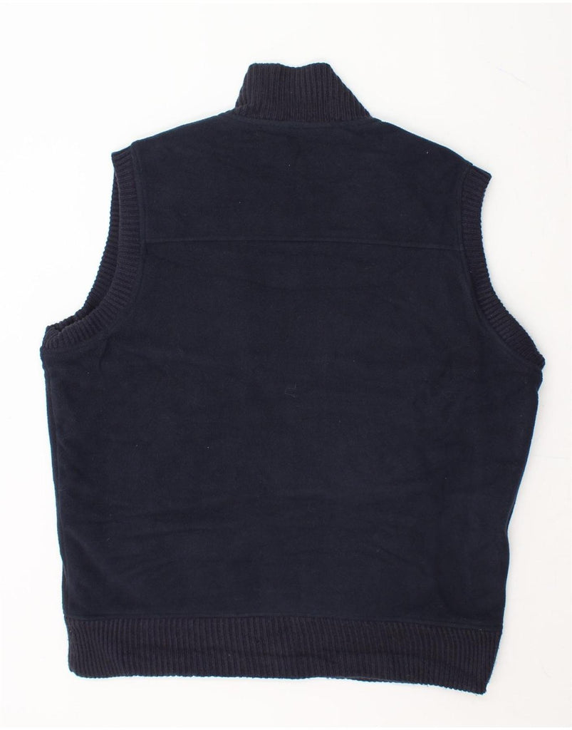 JAMES PRINGLE Mens Fleece Gilet UK 40 Large Navy Blue Polyester Vintage James Pringle and Second-Hand James Pringle from Messina Hembry 