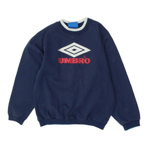Umbro Embroidered Logo Boys Navy Sweatshirt | Vintage 90s