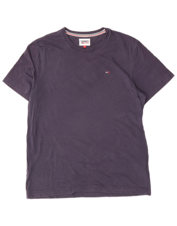 Tommy Hilfiger Mens T-Shirt Top Medium Navy Blue Cotton