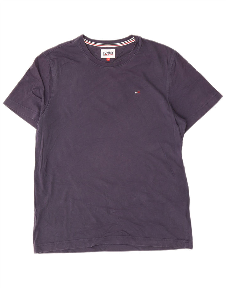 Tommy Hilfiger Mens T-Shirt Top Medium Navy Blue Cotton