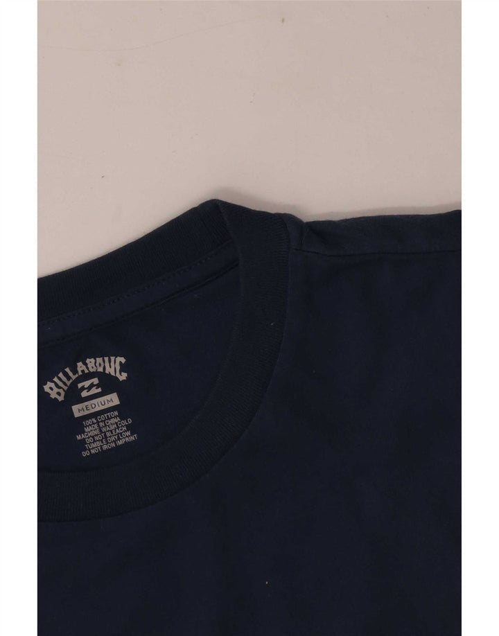Billabong Mens T-Shirt Top Medium Navy Blue Cotton