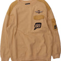 VINTAGE Mens Graphic Sweatshirt Jumper Large Beige Cotton Vintage Vintage and Second-Hand Vintage from Messina Hembry 