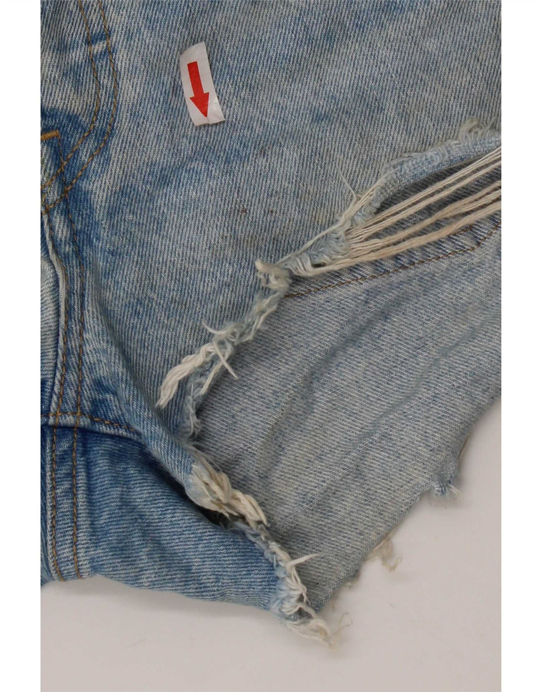 Levi's Womens 501 Distressed Denim Shorts W26 Small Blue Cotton