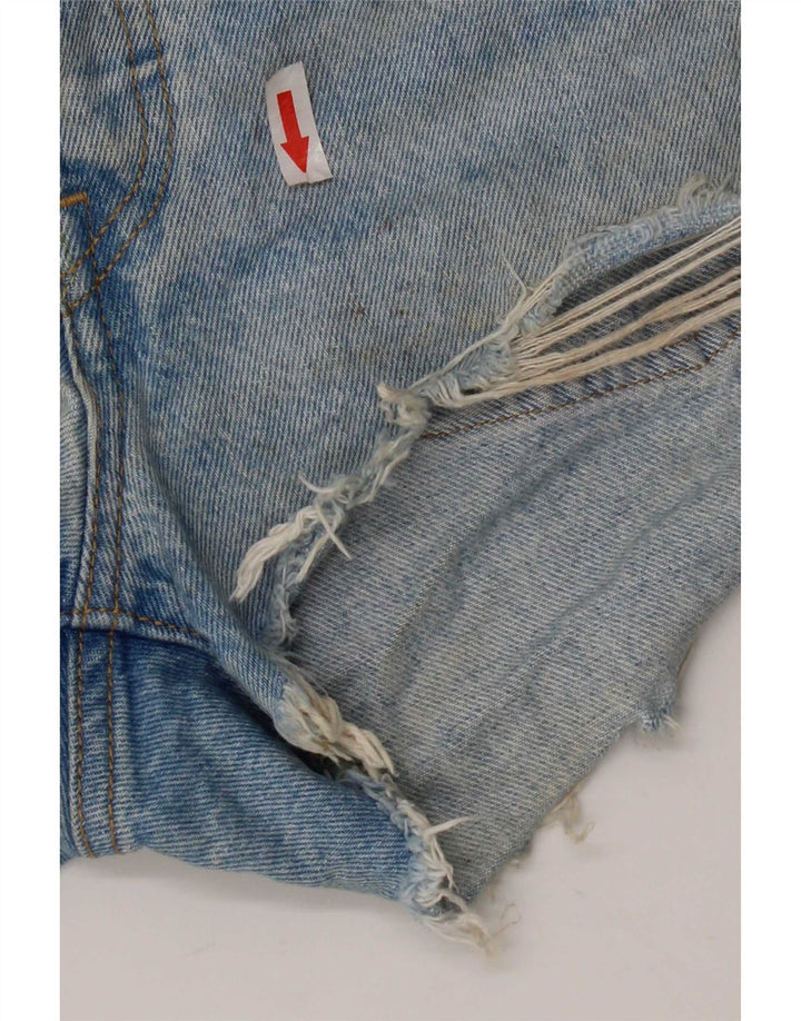 Levi's Womens 501 Distressed Denim Shorts W26 Small Blue Cotton