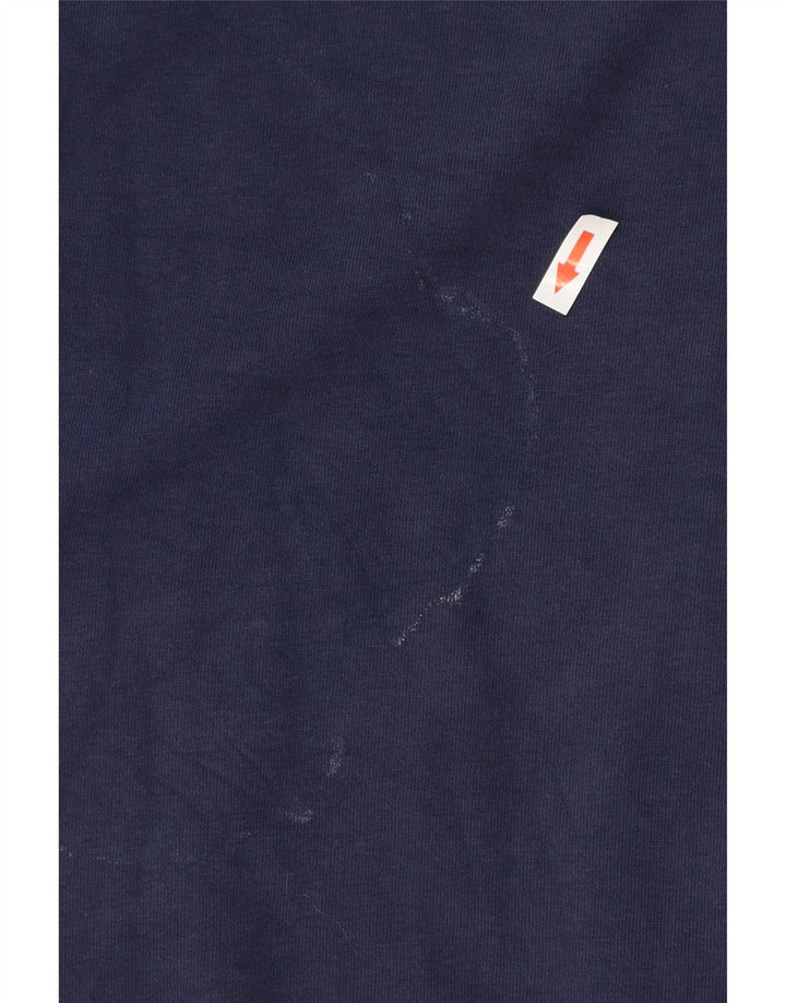 Puma Mens Zip Hoodie Sweater Medium Navy Blue Cotton