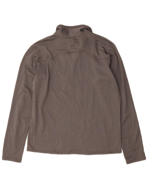 Patagonia Mens Zip Neck Pullover Tracksuit Top Large Grey Polyester