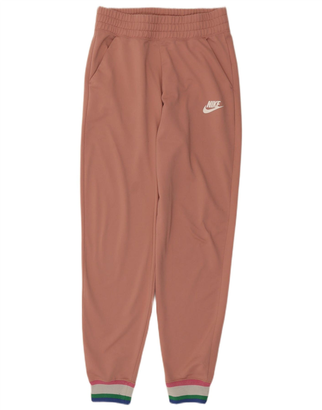 Nike Womens Tracksuit Trousers Joggers UK 10 Small Pink Polyester