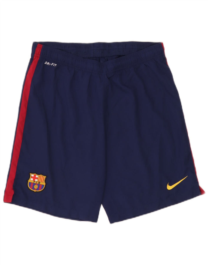 Nike Mens Barcelona Sport Shorts Medium Navy Blue Colourblock Polyester