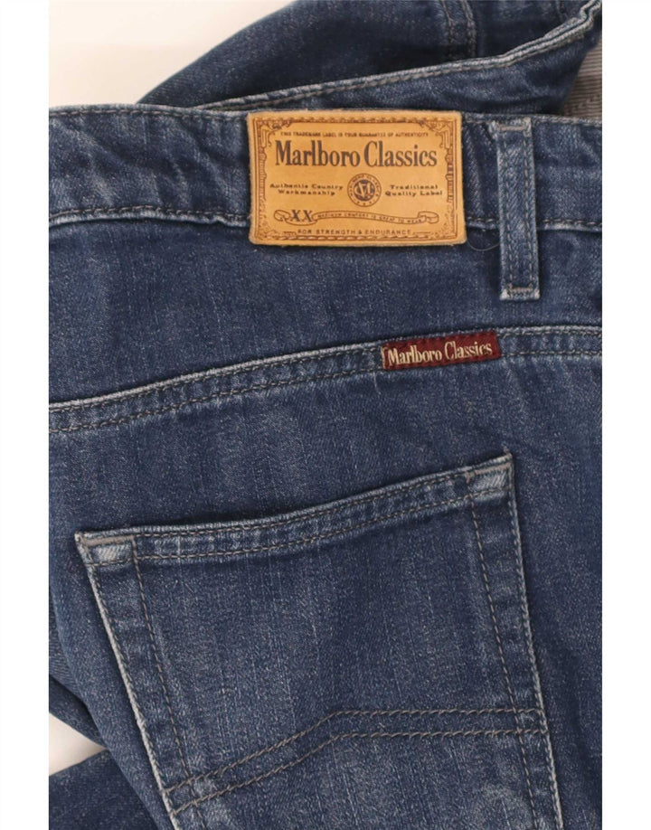 Marlboro Classics Womens Slim Jeans W32 L30 Navy Blue Cotton