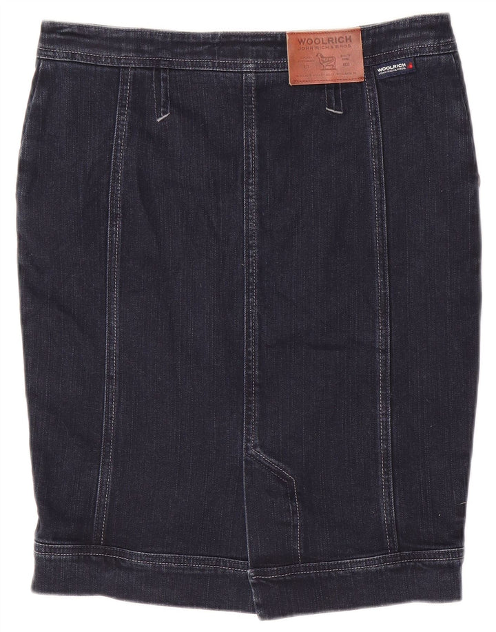 Woolrich Womens Denim Skirt W29 Medium Navy Blue