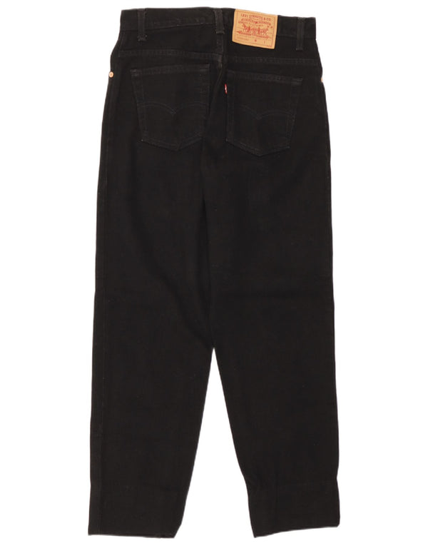 Levi's Womens High Rise Tapered Jeans US 9 Medium W29 L28 Black Cotton