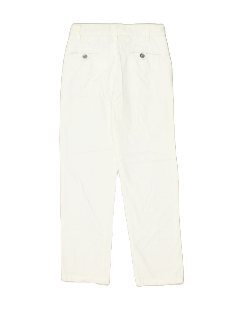 MARINA MILITARE Girls Straight Chino Trousers 5-6 Years W22 L23 White | Vintage Marina Militare | Thrift | Second-Hand Marina Militare | Used Clothing | Messina Hembry 