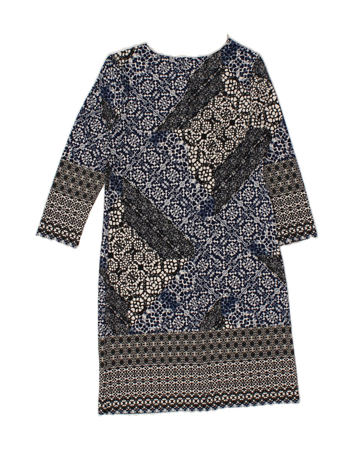 WALLIS Womens Abstract Pattern Sheath Dress UK 10 Small Multicoloured Vintage Wallis and Second-Hand Wallis from Messina Hembry 