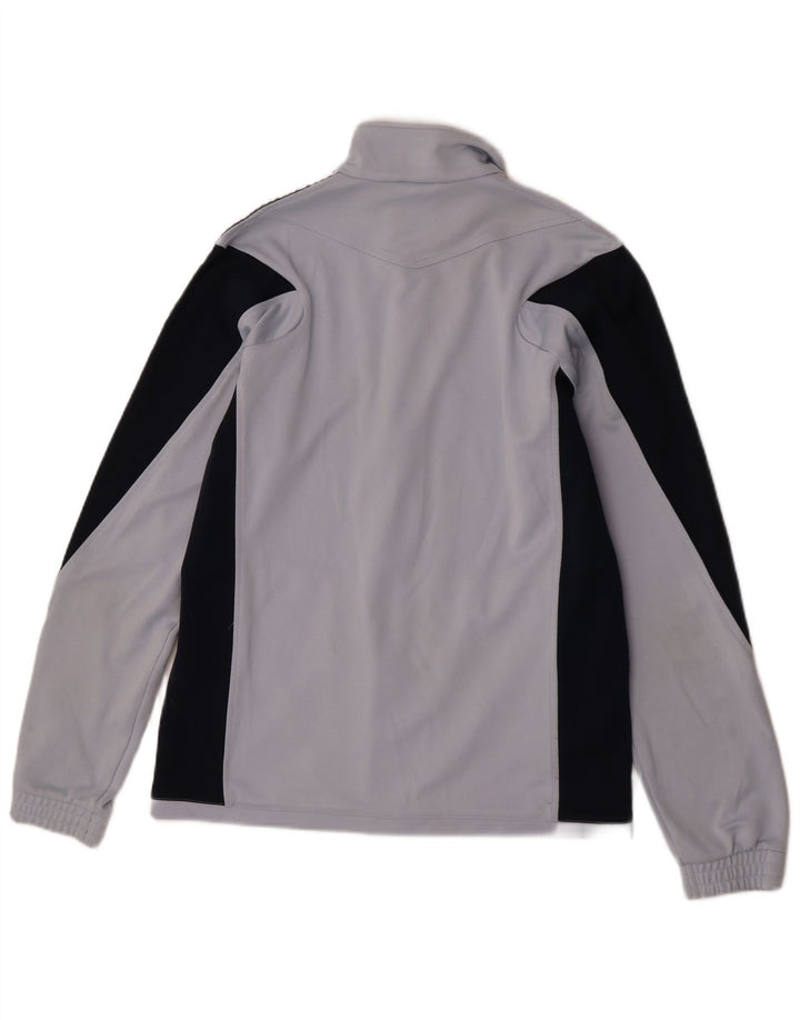 Adidas Mens Tracksuit Top Jacket UK 40/42 Medium Grey Colourblock Polyester