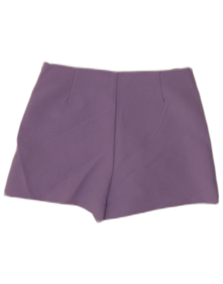 Zara Womens Casual Shorts XS W24  Purple