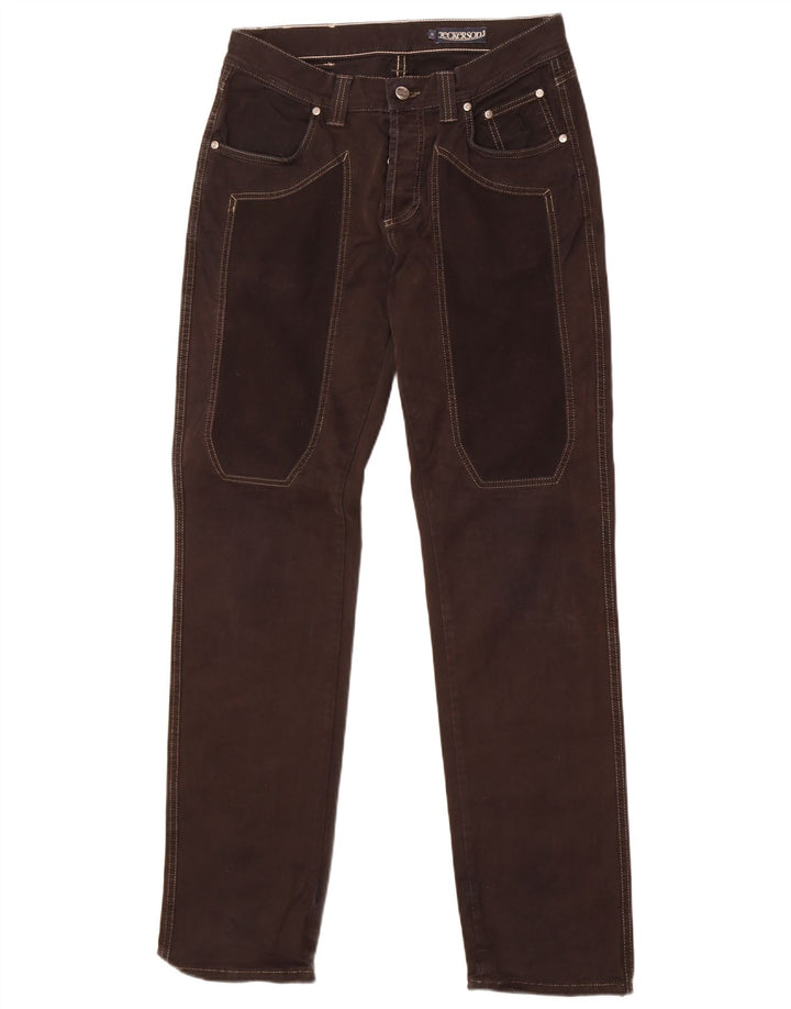 Jeckerson Mens Straight Jeans W31 L33 Black Cotton