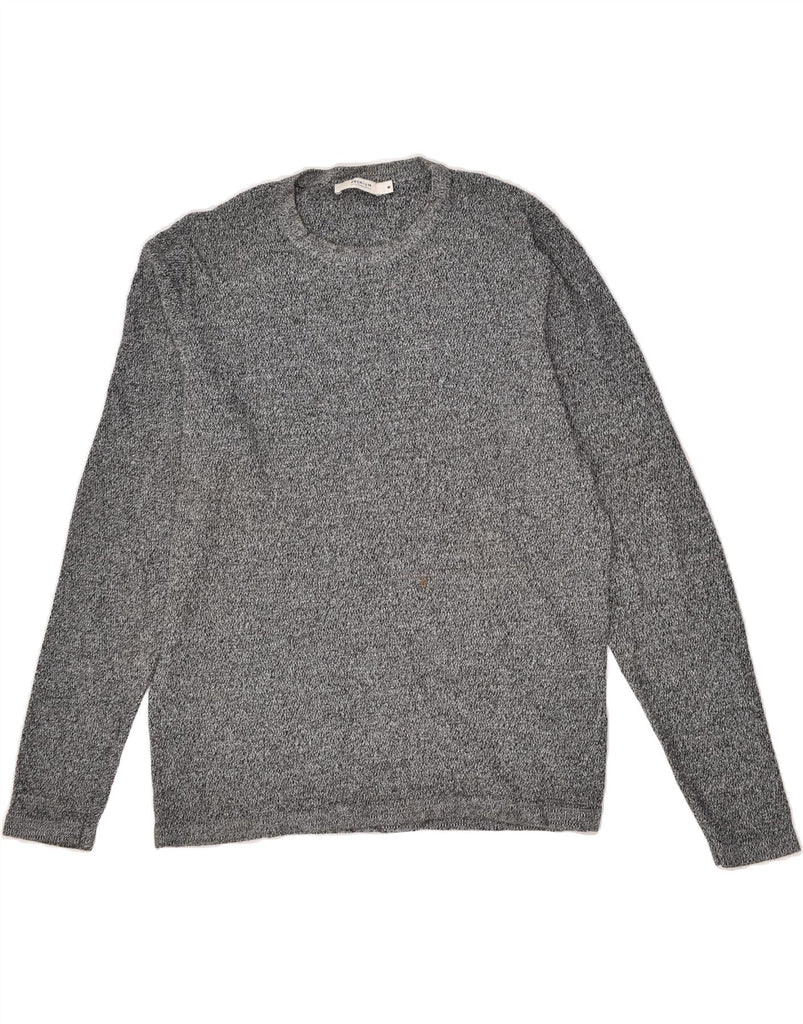 JACK & JONES Mens Crew Neck Jumper Sweater Medium Grey Flecked Cotton | Vintage Jack & Jones | Thrift | Second-Hand Jack & Jones | Used Clothing | Messina Hembry 