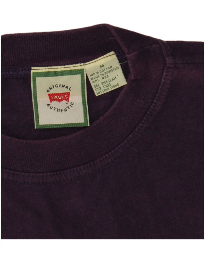 Levi's Mens T-Shirt Top Medium Purple Cotton