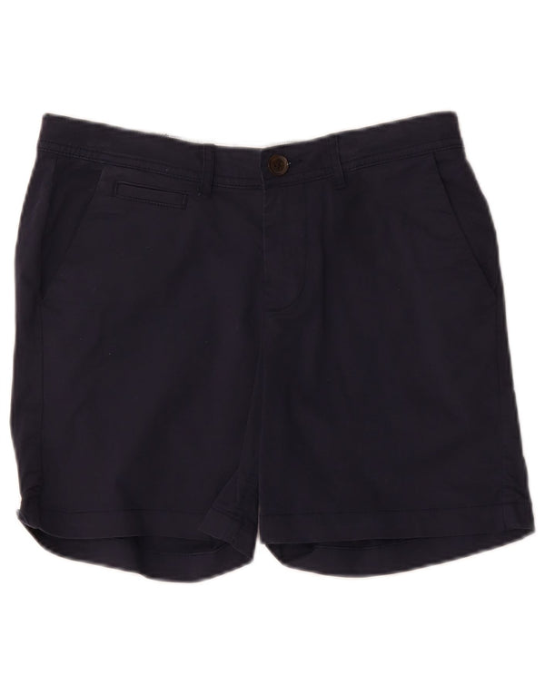 Fat Face Womens Padstow Chino Shorts UK 10 Small W30 Navy Blue Cotton