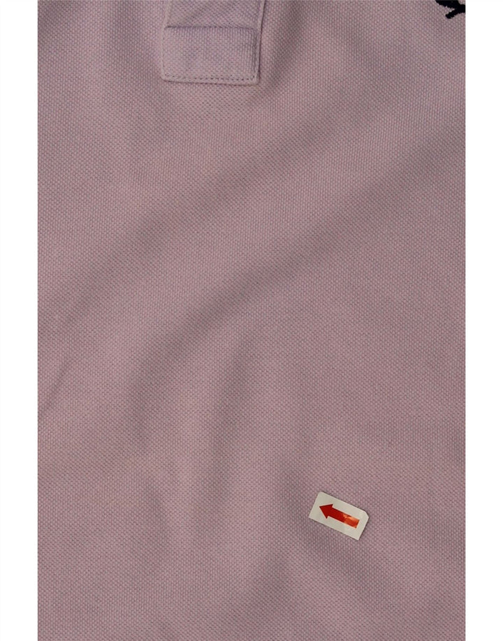 Fred Perry Mens Polo Shirt Medium Purple Cotton