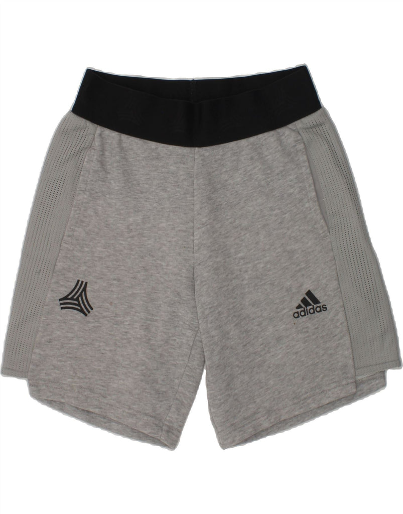 ADIDAS Boys Sport Shorts 9-10 Years Grey Cotton | Vintage Adidas | Thrift | Second-Hand Adidas | Used Clothing | Messina Hembry 