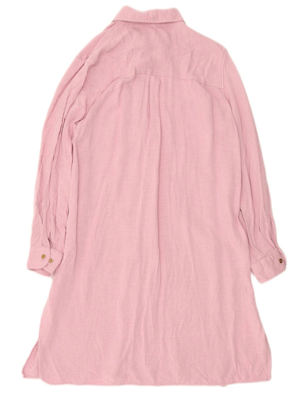 U.S. Polo Assn. Womens Shirt Dress EU 38 Medium Pink Viscose