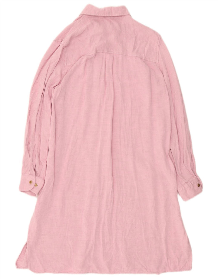 U.S. Polo Assn. Womens Shirt Dress EU 38 Medium Pink Viscose