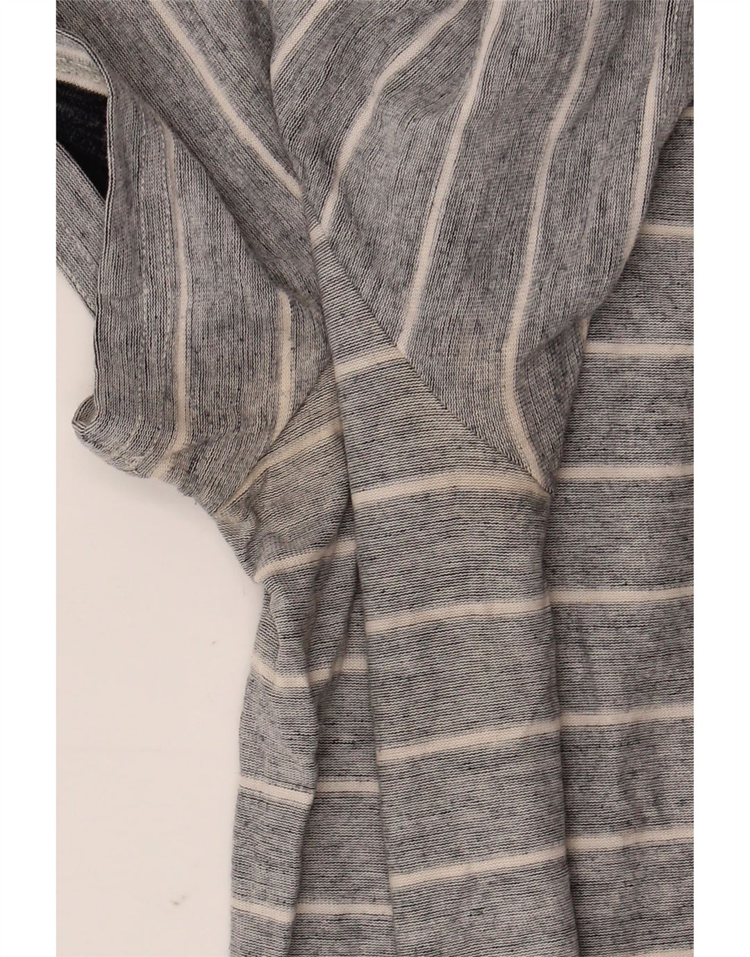 Penguin Mens T-Shirt Top Medium Grey Striped Cotton