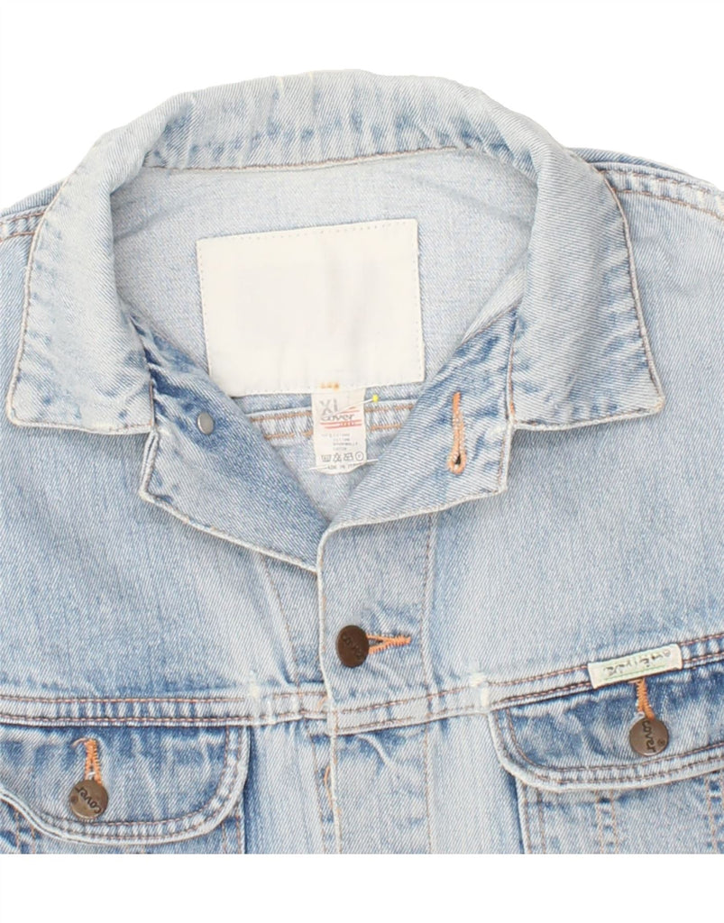 COVER Mens Denim Jacket UK 42 XL Blue Cotton Vintage Cover and Second-Hand Cover from Messina Hembry 