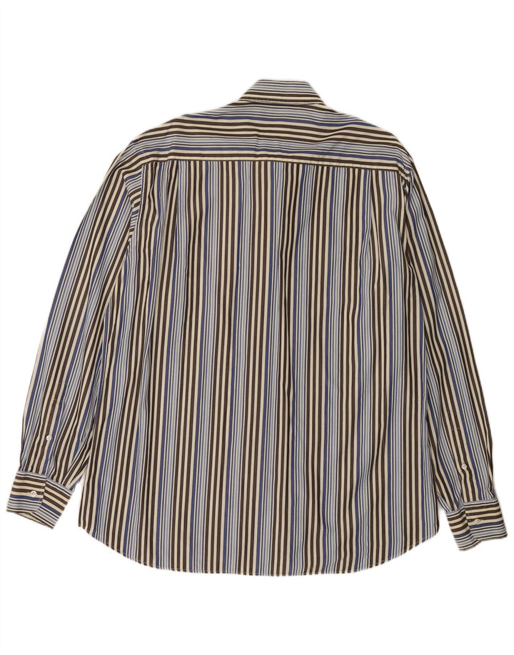 PAUL & SHARK Mens Yachting Shirt Large Multicoloured Striped Cotton