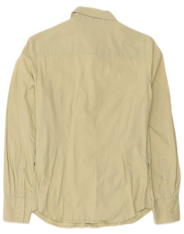 Tommy Hilfiger Womens Shirt UK 10 Small Yellow
