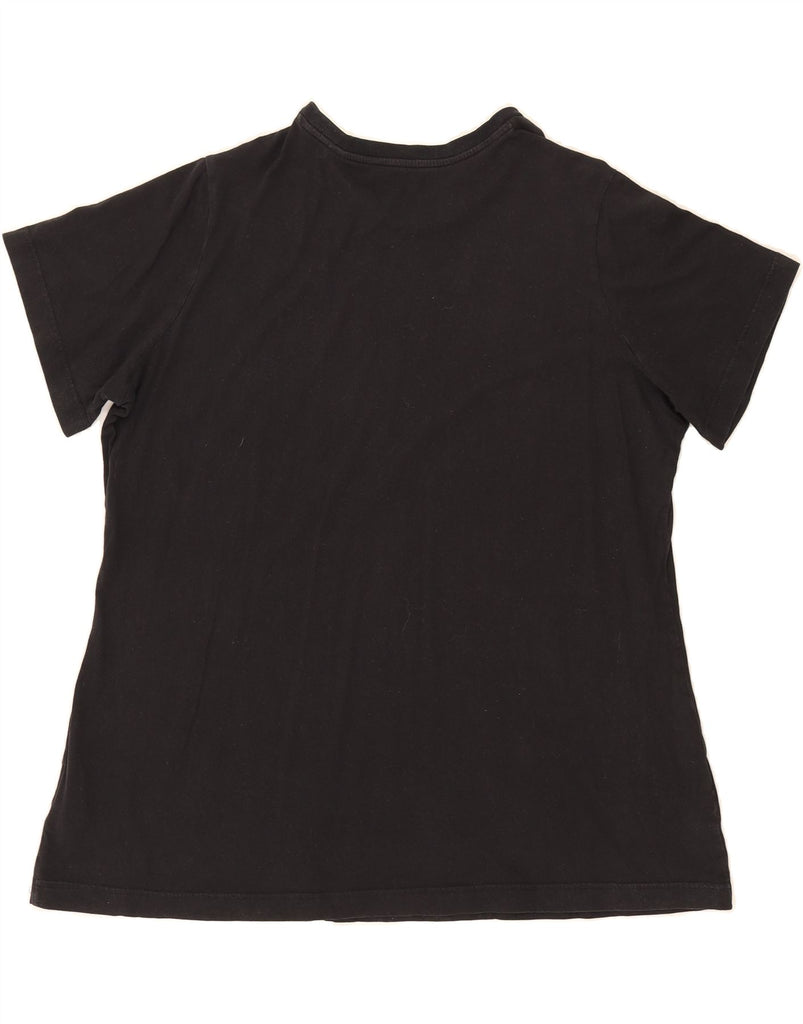 ADIDAS Womens Graphic T-Shirt Top UK 24/26 2XL Black Cotton Vintage Adidas and Second-Hand Adidas from Messina Hembry 