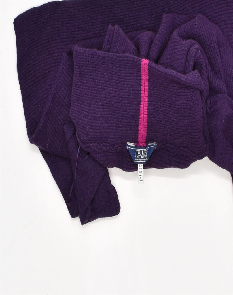 JOULES Womens Roll Neck Jumper Sweater UK 10 Small Purple Viscose | Vintage | Thrift | Second-Hand | Used Clothing | Messina Hembry 