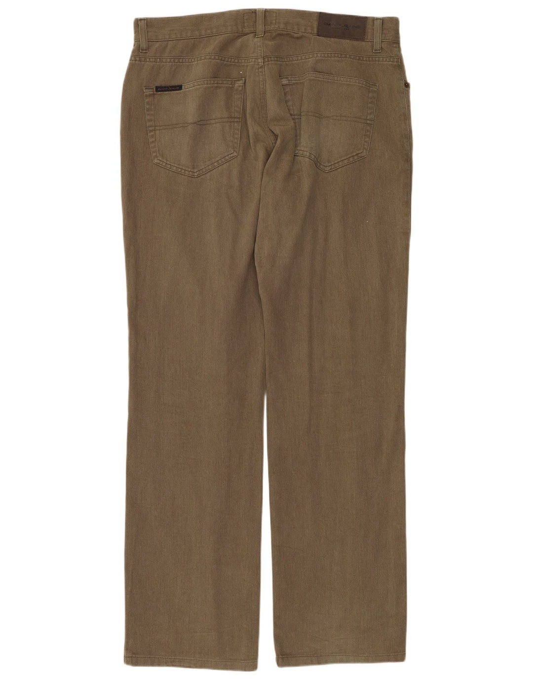 GANT Mens Regular Fit Straight Jeans W36 L32 Khaki Cotton