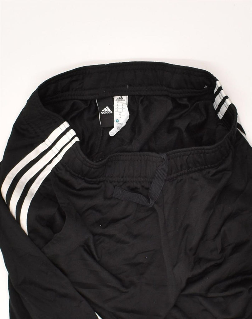 ADIDAS Mens Tracksuit Trousers Small Black Polyester | Vintage Adidas | Thrift | Second-Hand Adidas | Used Clothing | Messina Hembry 