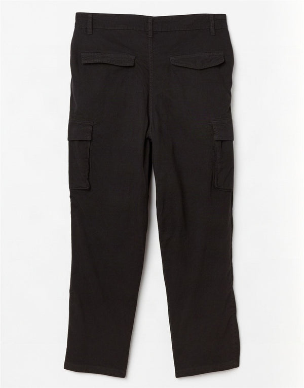 Vintage Mens Comfort Fit Cargo Corduroy Trousers IT 48 Medium W33 L28 Black