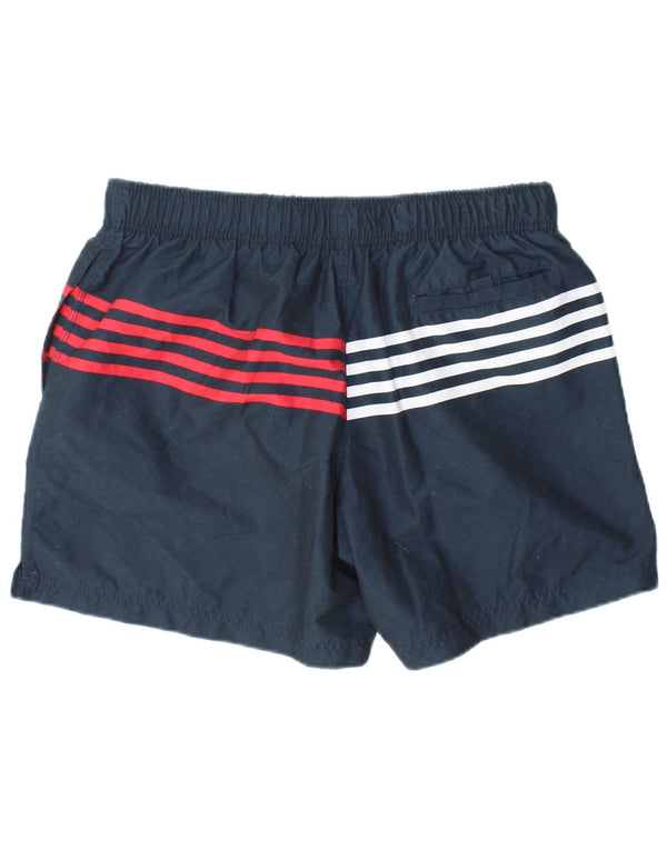 Tommy Hilfiger Mens Swimming Shorts Large Navy Blue Striped Polyester