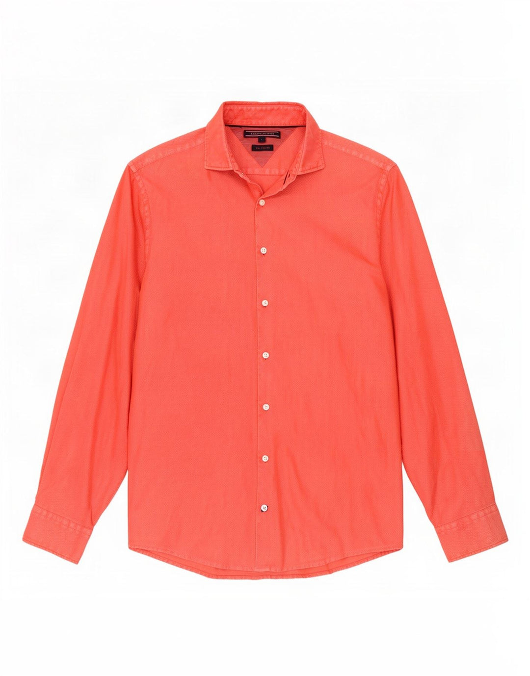 Tommy Hilfiger Mens Shirt Large Red Cotton