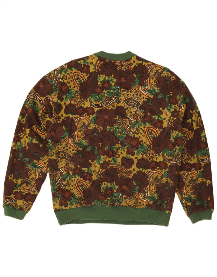Vintage Womens Sweatshirt Jumper UK 16 Large Multicoloured Floral