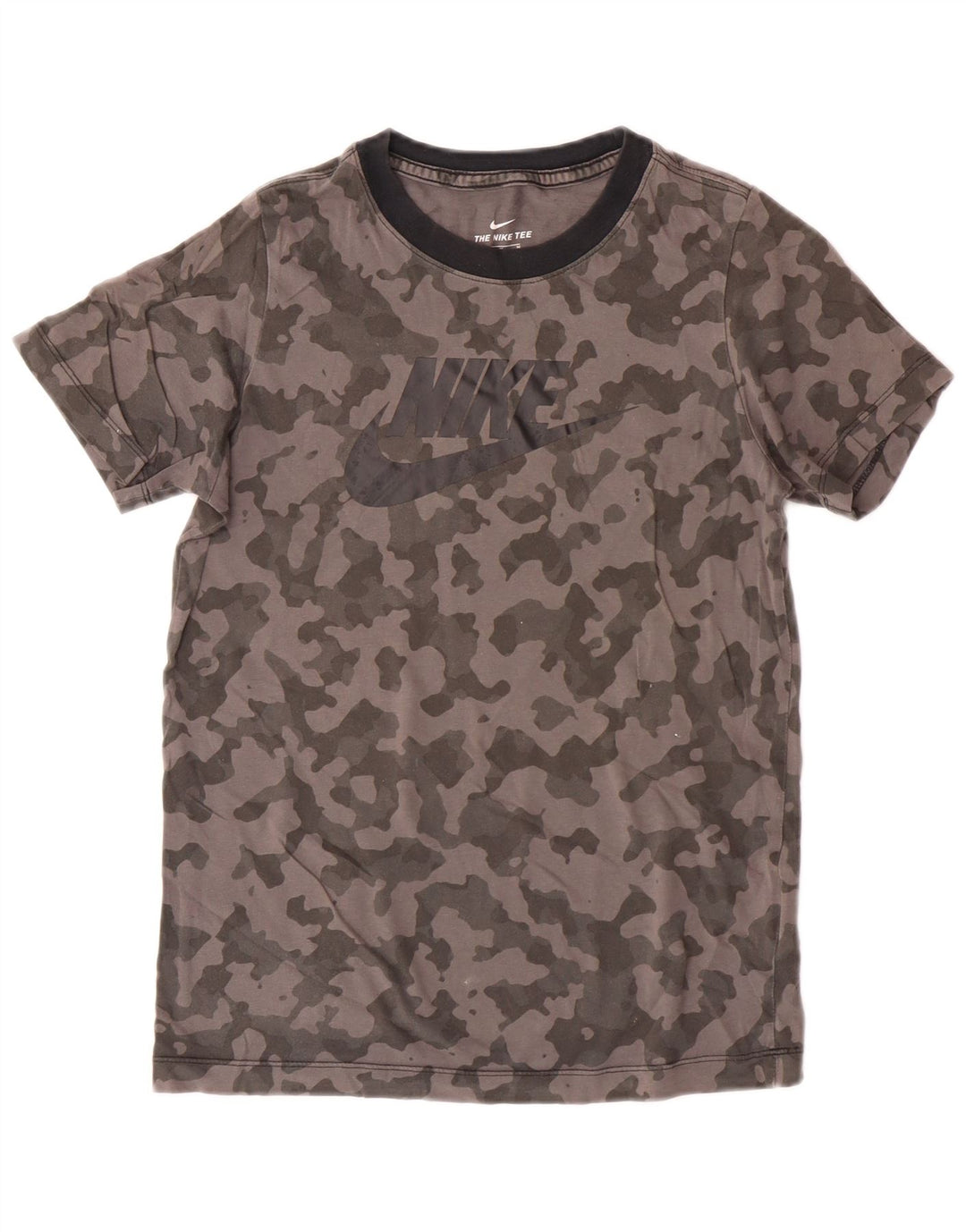 Nike Boys Graphic T-Shirt Top 10-11 Years Medium  Grey Camouflage Cotton